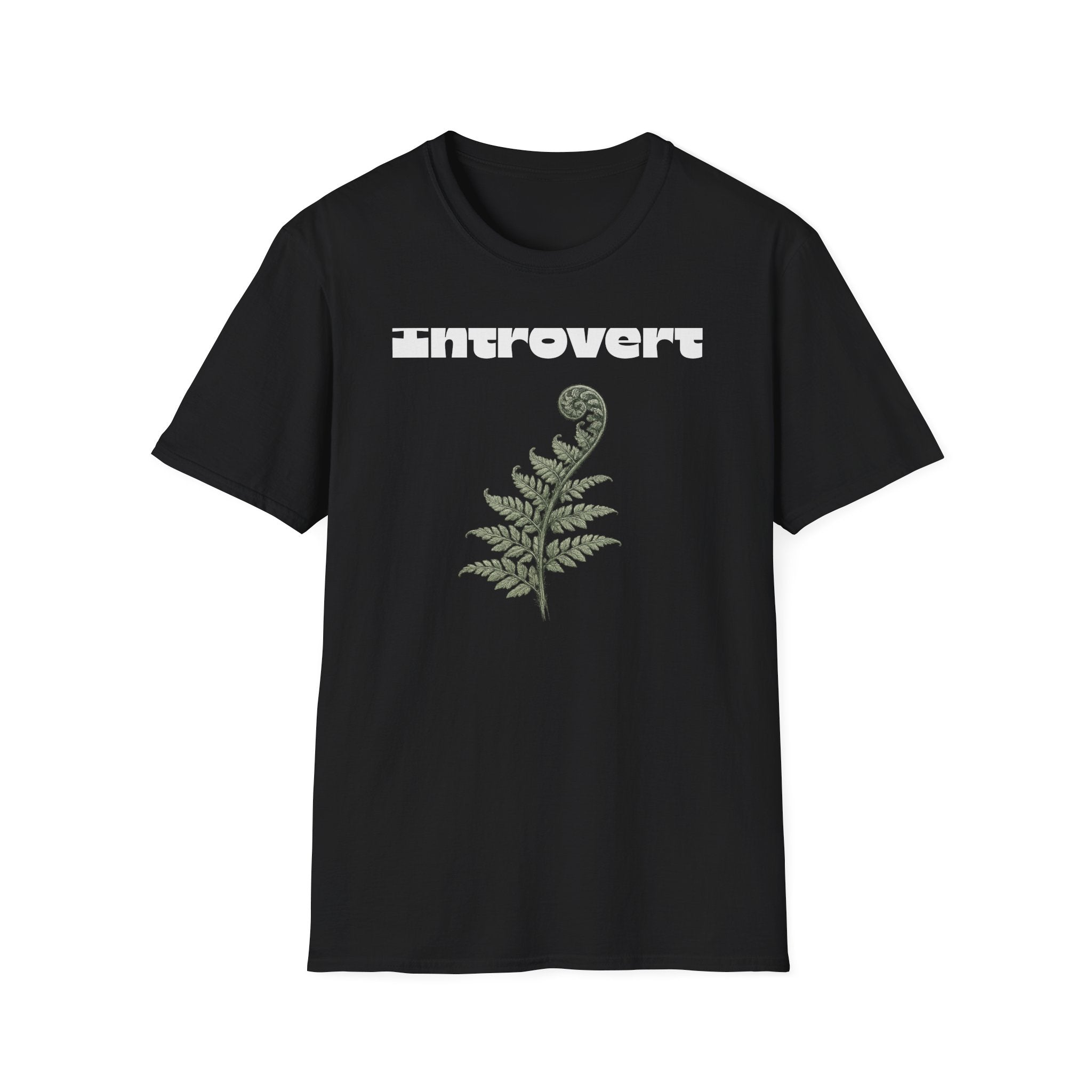 Introvert — Fern Botanical Graphic Tee for Women