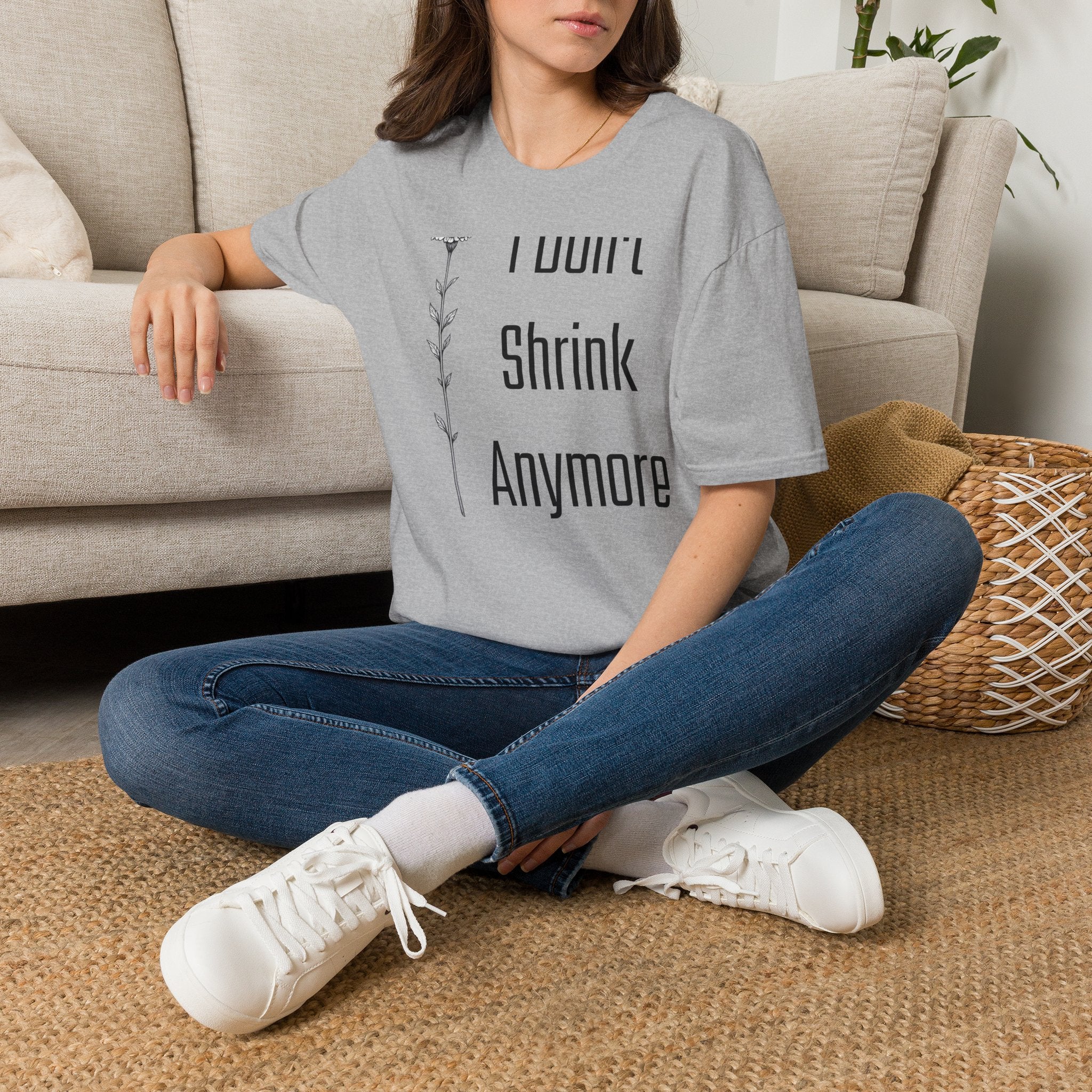 I Don’t Shrink Anymore — Wildflower Botanical T-Shirt for Women