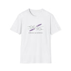 Stillness as Ambition lavender calm t-shirt for women