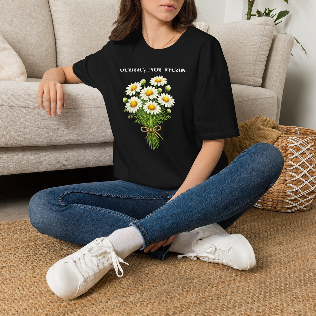 Gentle, Not Weak — Wildflower Botanical Empowerment Tee for Women