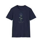 No Announcement Just Growth botanical t-shirt for women