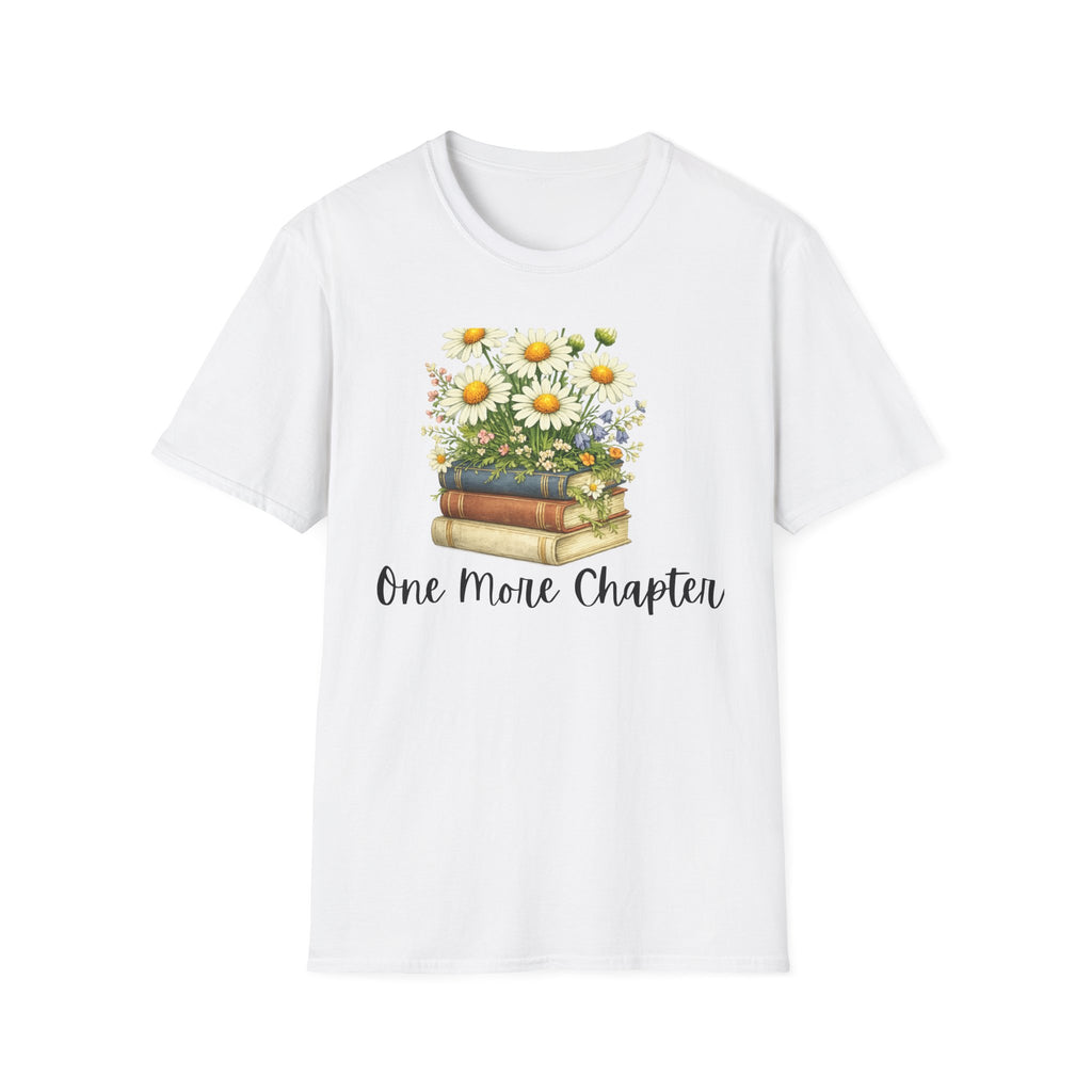 One More Chapter — Books and Wildflowers Botanical T-Shirt for Women