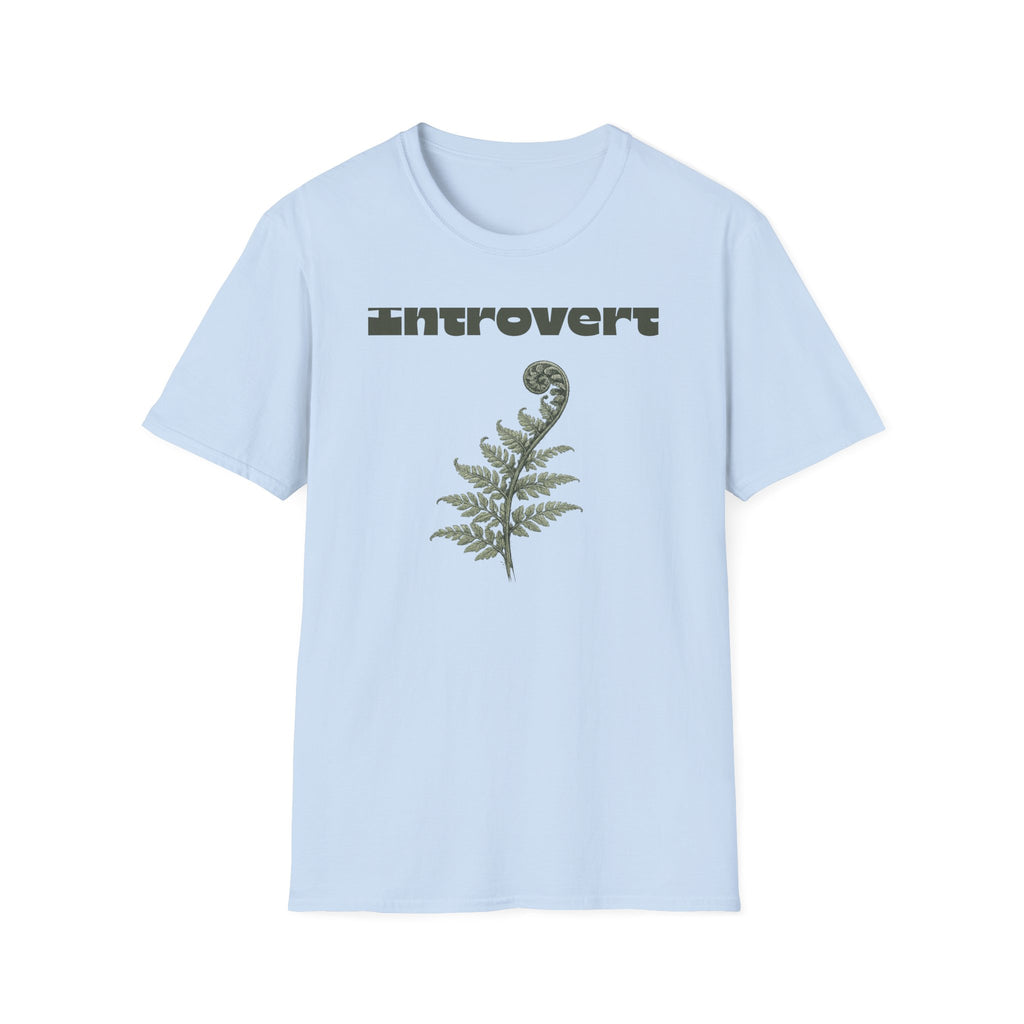 Introvert — Fern Botanical Graphic Tee for Women