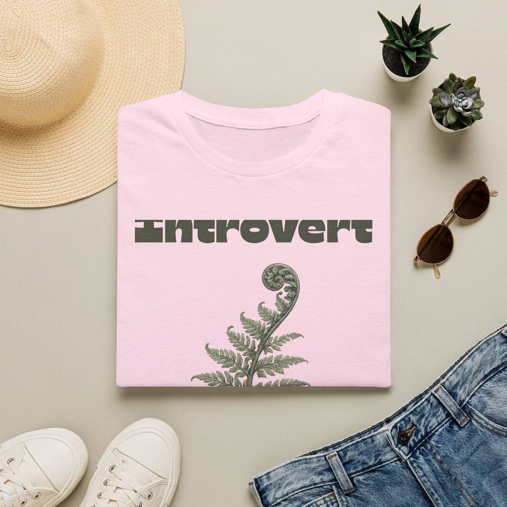 Introvert — Fern Botanical Graphic Tee for Women