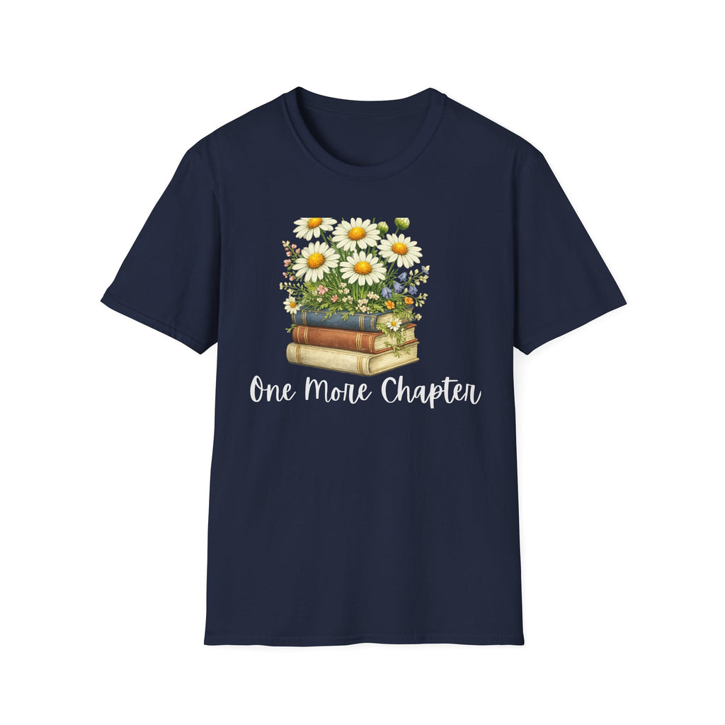 One More Chapter — Books and Wildflowers Botanical T-Shirt for Women
