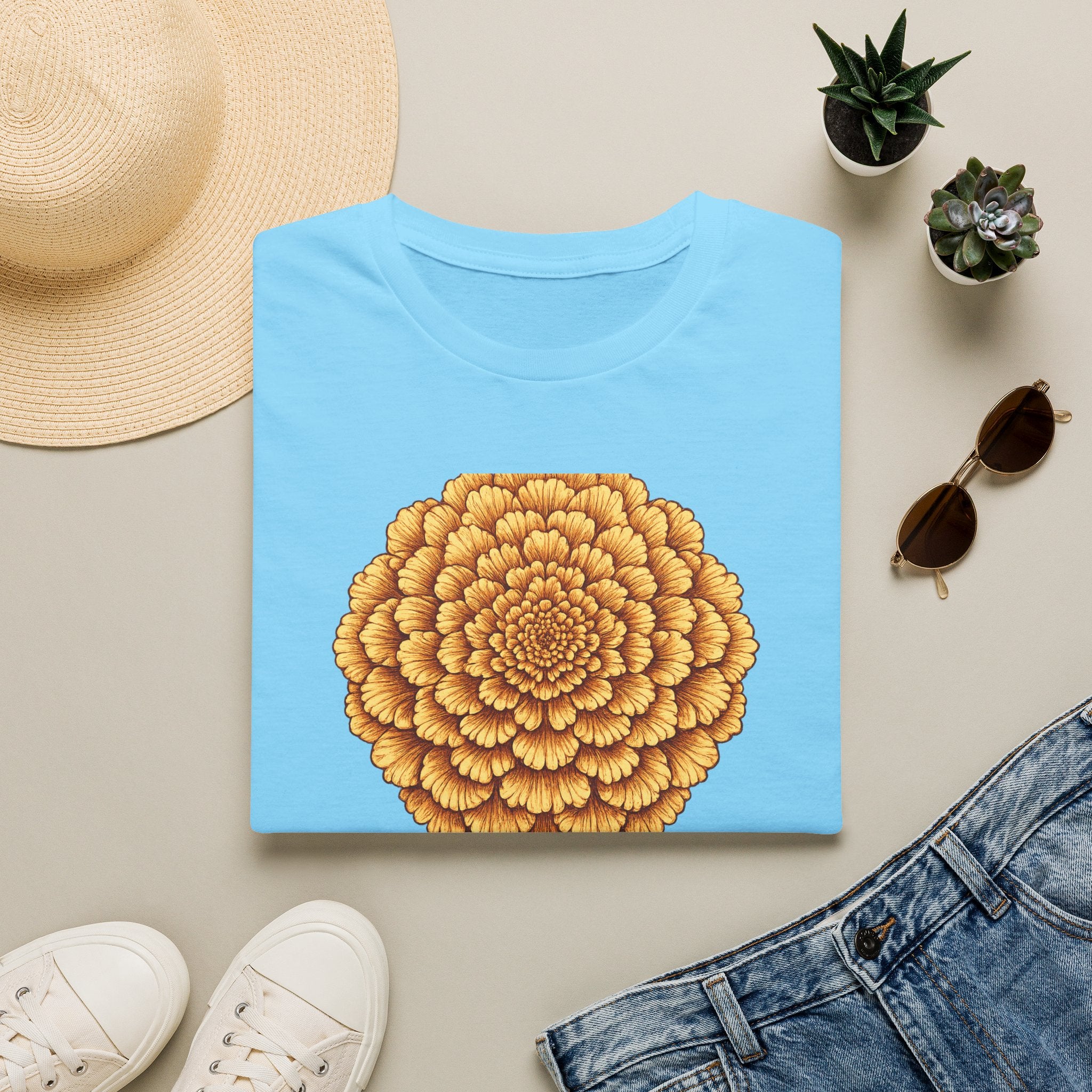 Choosing Joy — Marigold Botanical T-Shirt for Women