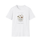 Still Growing Through Everything wildflower resilience t-shirt for women