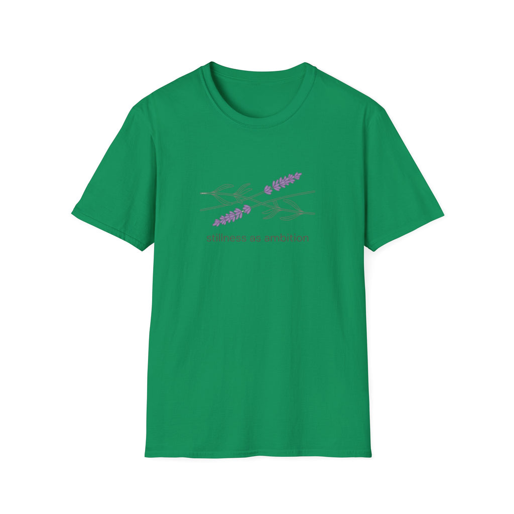 Stillness as Ambition women's floral t-shirt