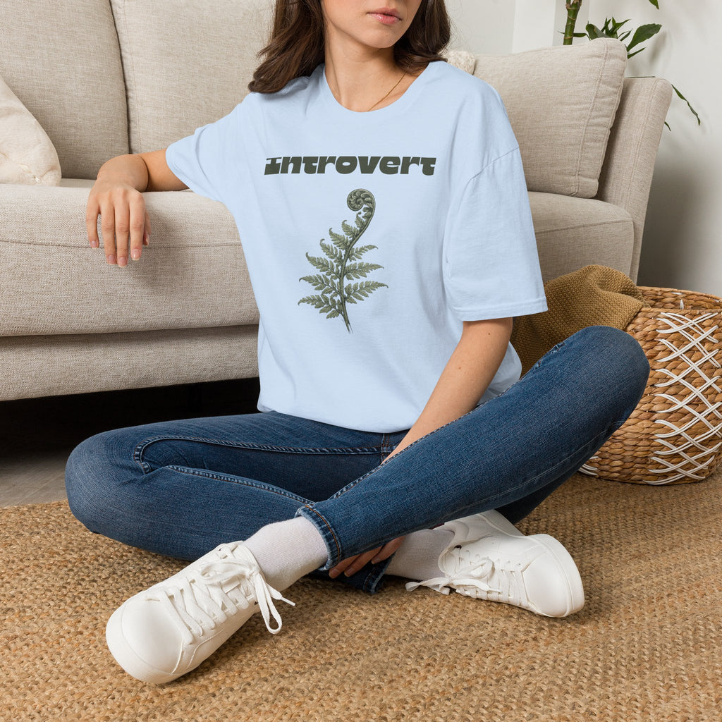 Introvert — Fern Botanical Graphic Tee for Women