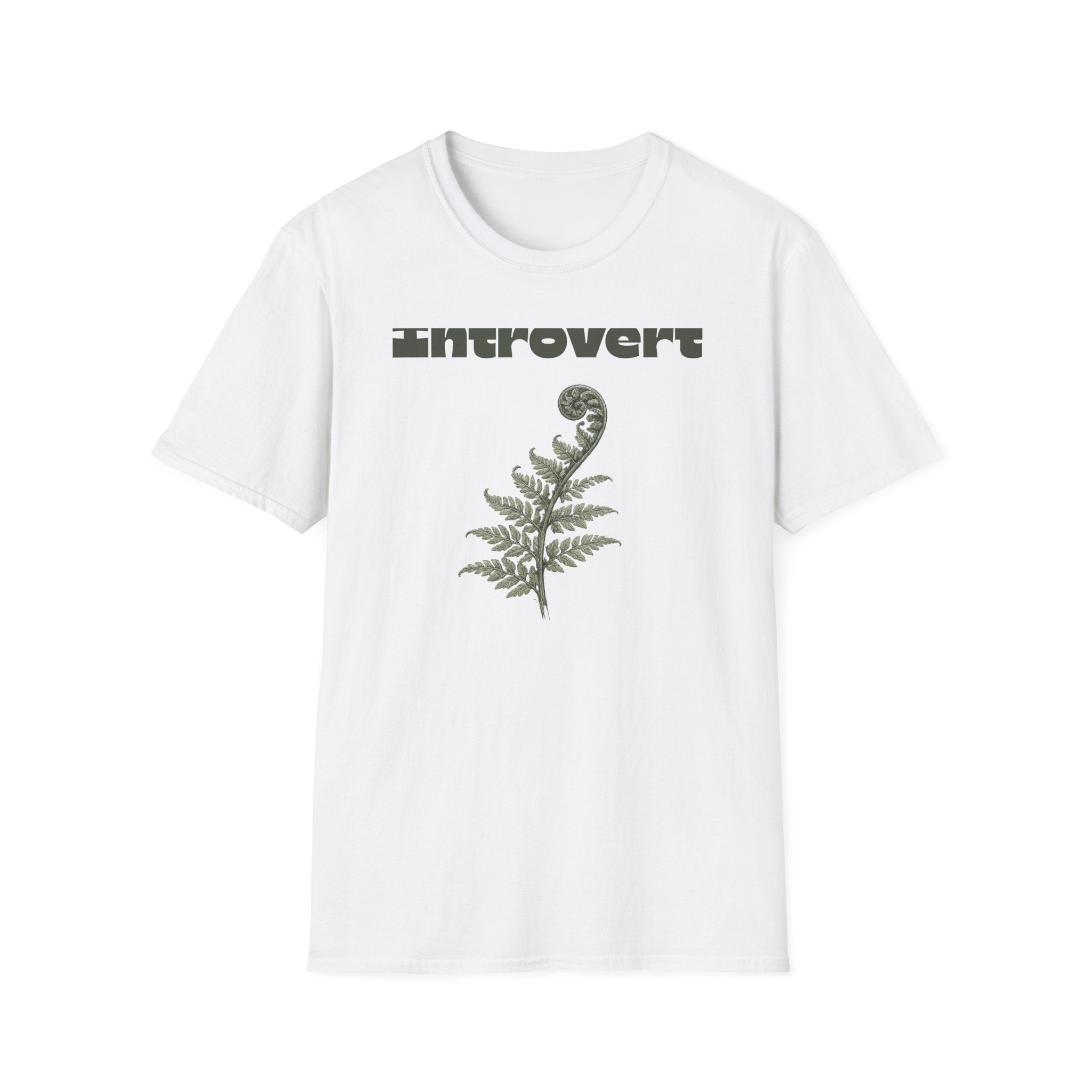 Introvert — Fern Botanical Graphic Tee for Women