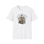 Just One More Chapter book lover floral t-shirt for women