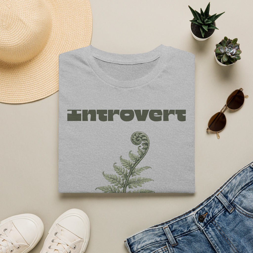 Introvert — Fern Botanical Graphic Tee for Women