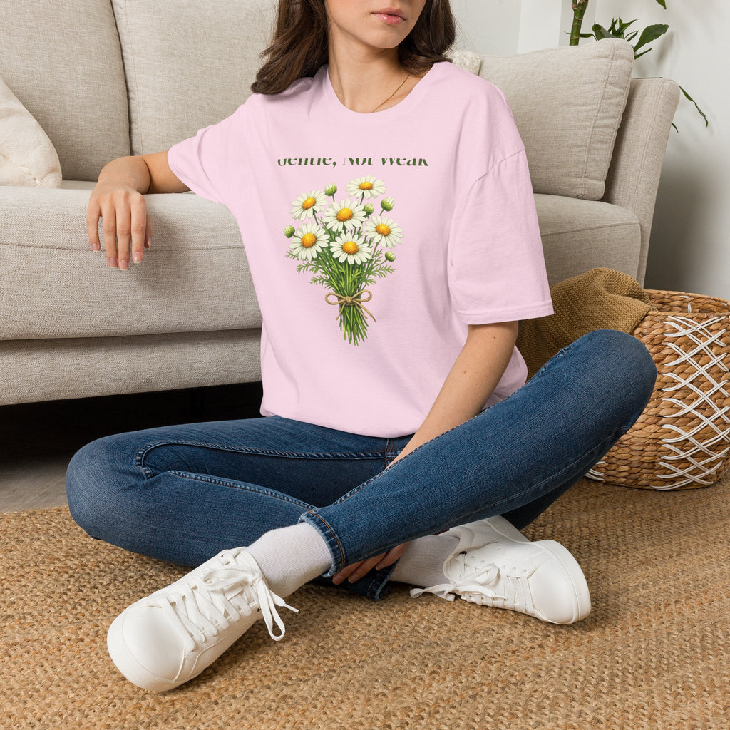 Gentle, Not Weak — Wildflower Botanical Empowerment Tee for Women
