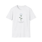 No Announcement Just Growth botanical progress t-shirt for women