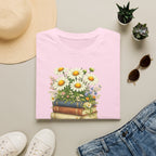 One More Chapter — Books and Wildflowers Botanical T-Shirt for Women