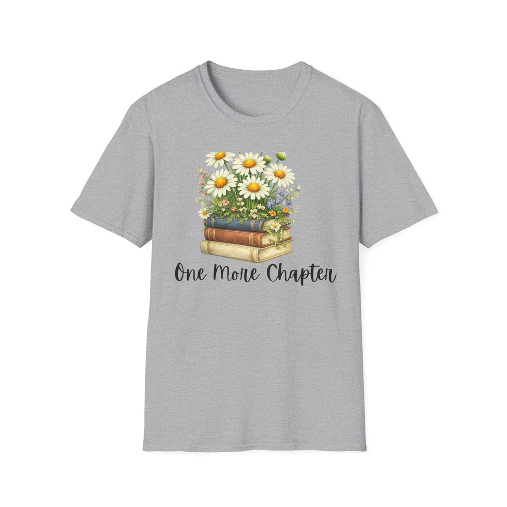 One More Chapter — Books and Wildflowers Botanical T-Shirt for Women