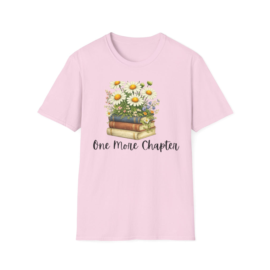 One More Chapter — Books and Wildflowers Botanical T-Shirt for Women