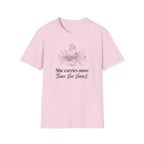 She Carries More Than She Shows soft meaningful women's graphic tee