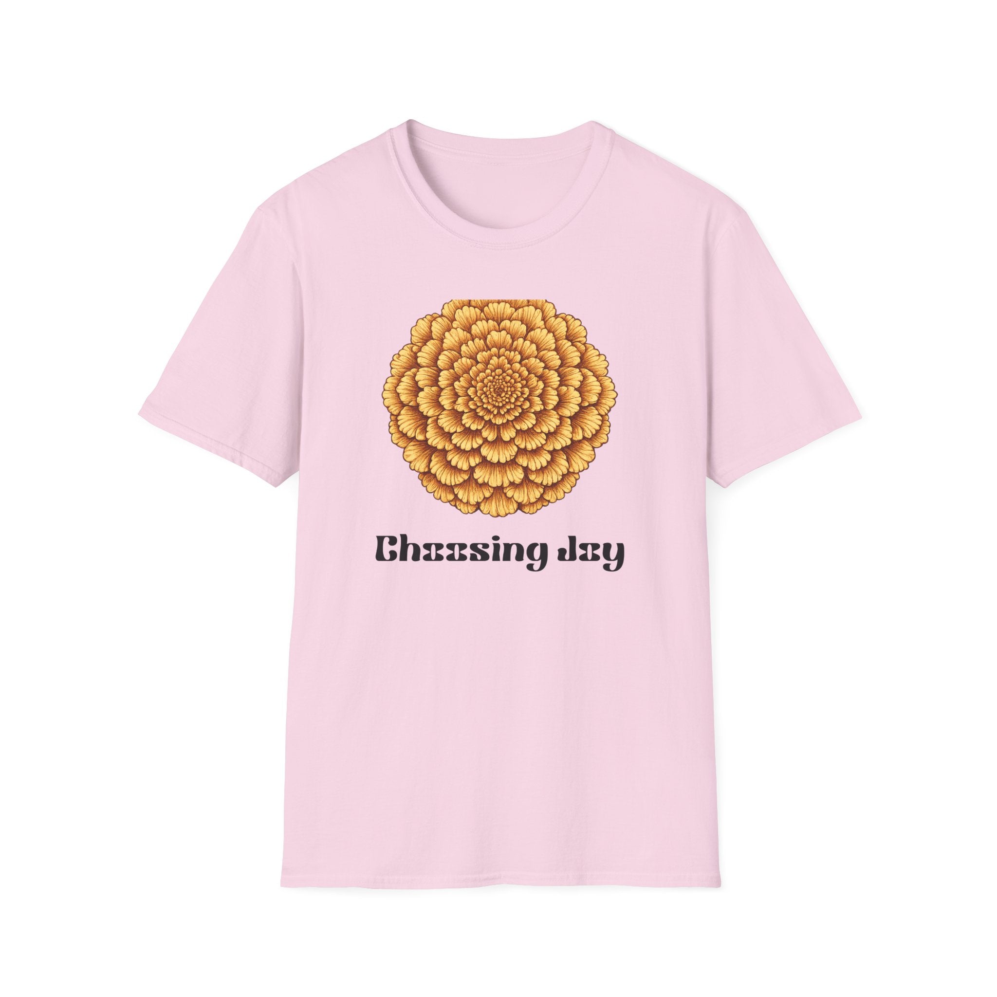 Choosing Joy — Marigold Botanical T-Shirt for Women