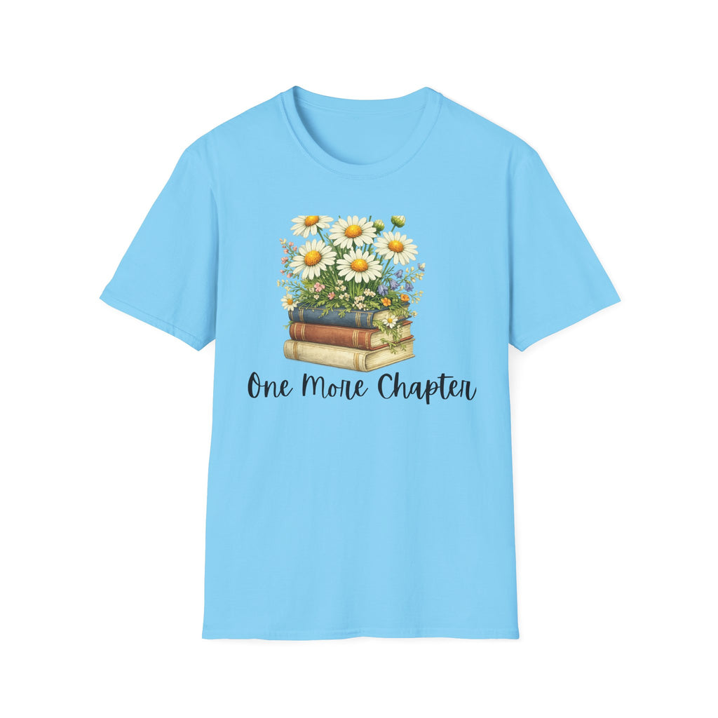 One More Chapter — Books and Wildflowers Botanical T-Shirt for Women