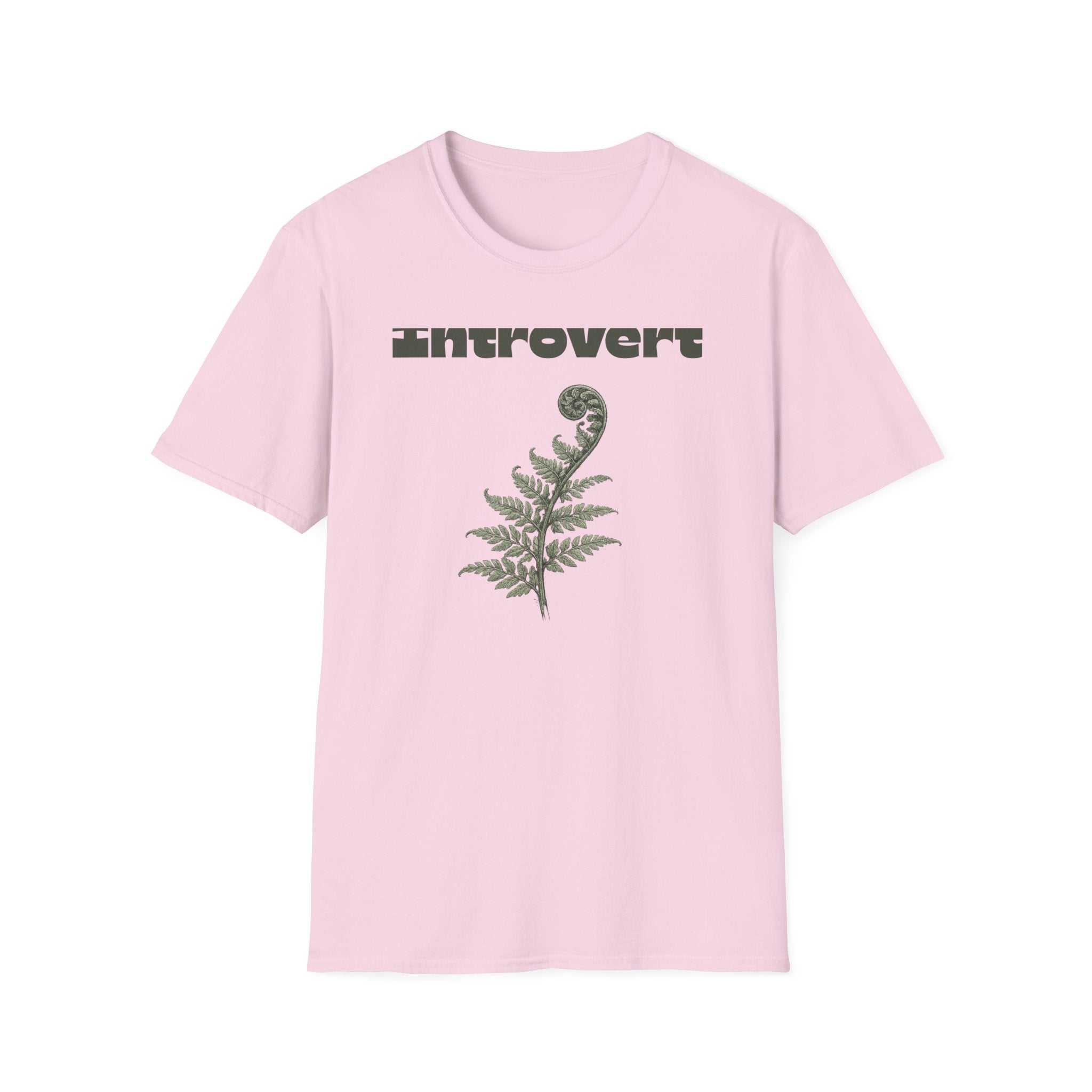 Introvert — Fern Botanical Graphic Tee for Women