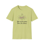 She Carries More Than She Shows botanical t-shirt for women
