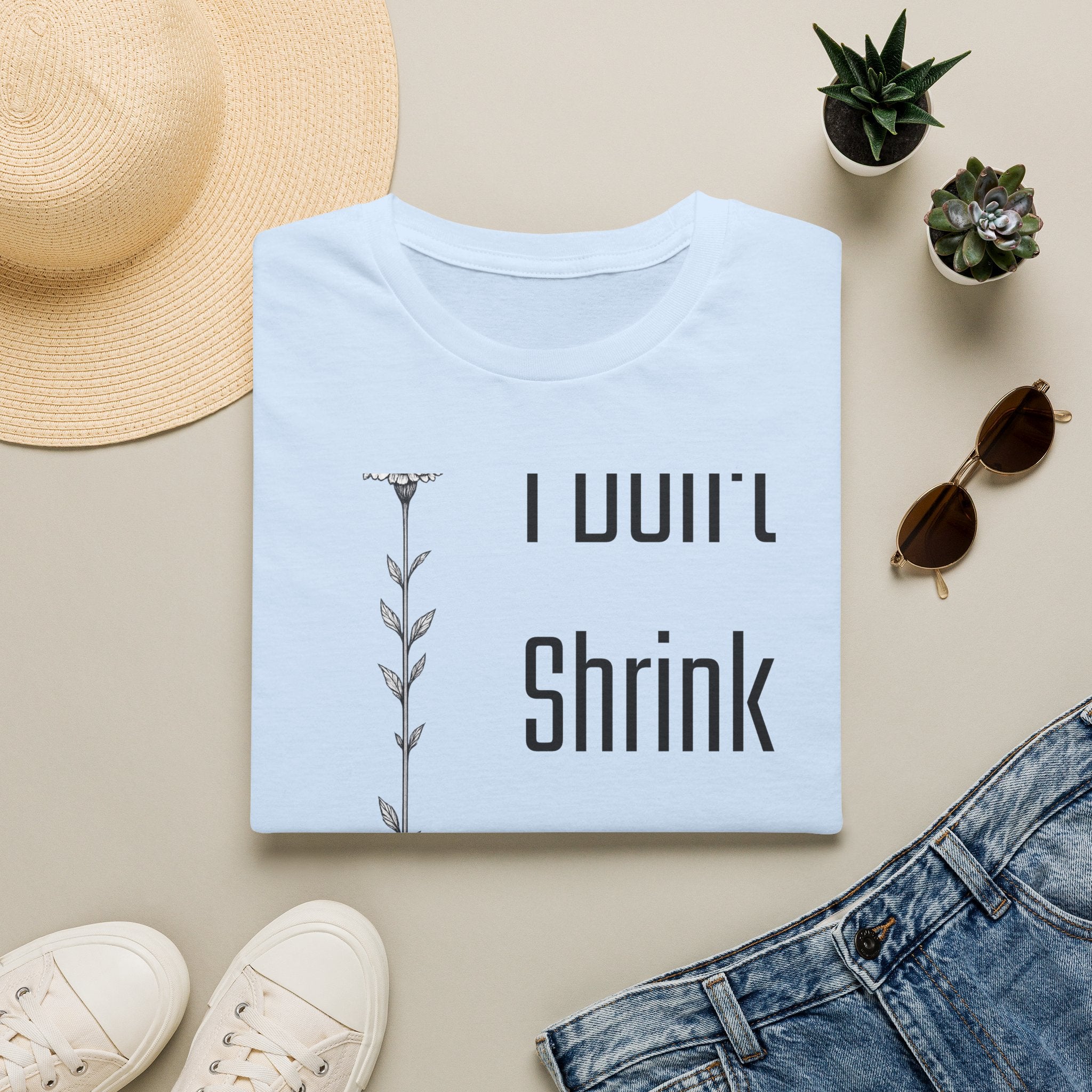 I Don’t Shrink Anymore — Wildflower Botanical T-Shirt for Women