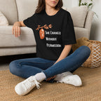 She Changed Without Permission — Chrysalis Botanical T-Shirt for Women