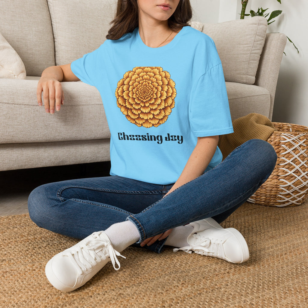 Choosing Joy — Marigold Botanical T-Shirt for Women