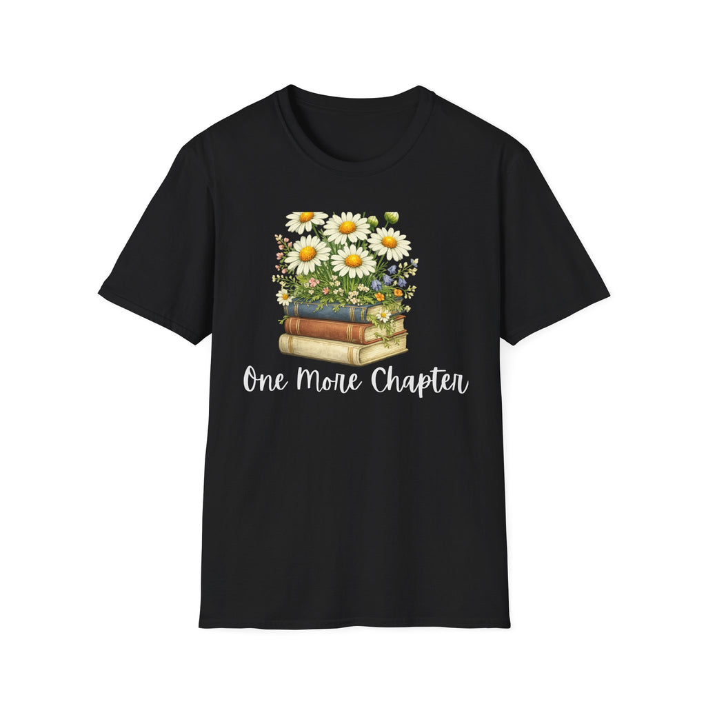 One More Chapter — Books and Wildflowers Botanical T-Shirt for Women