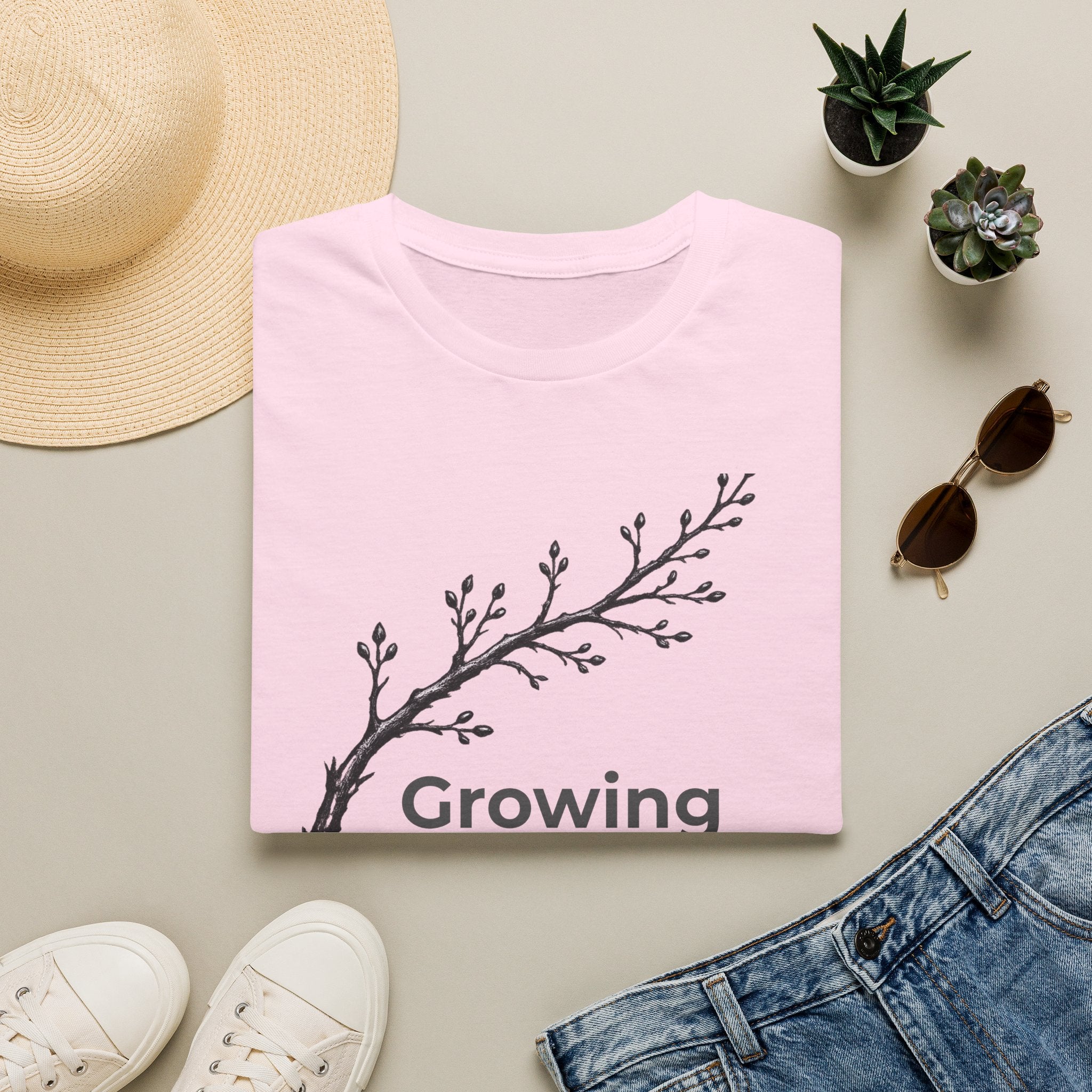 Growing in Private — Bare Branch Botanical T-Shirt for Women