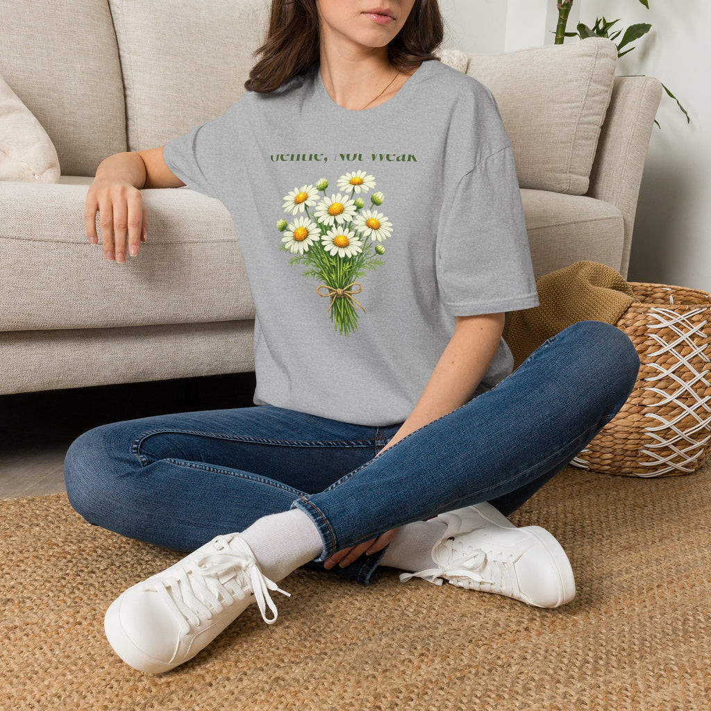 Gentle, Not Weak — Wildflower Botanical Empowerment Tee for Women