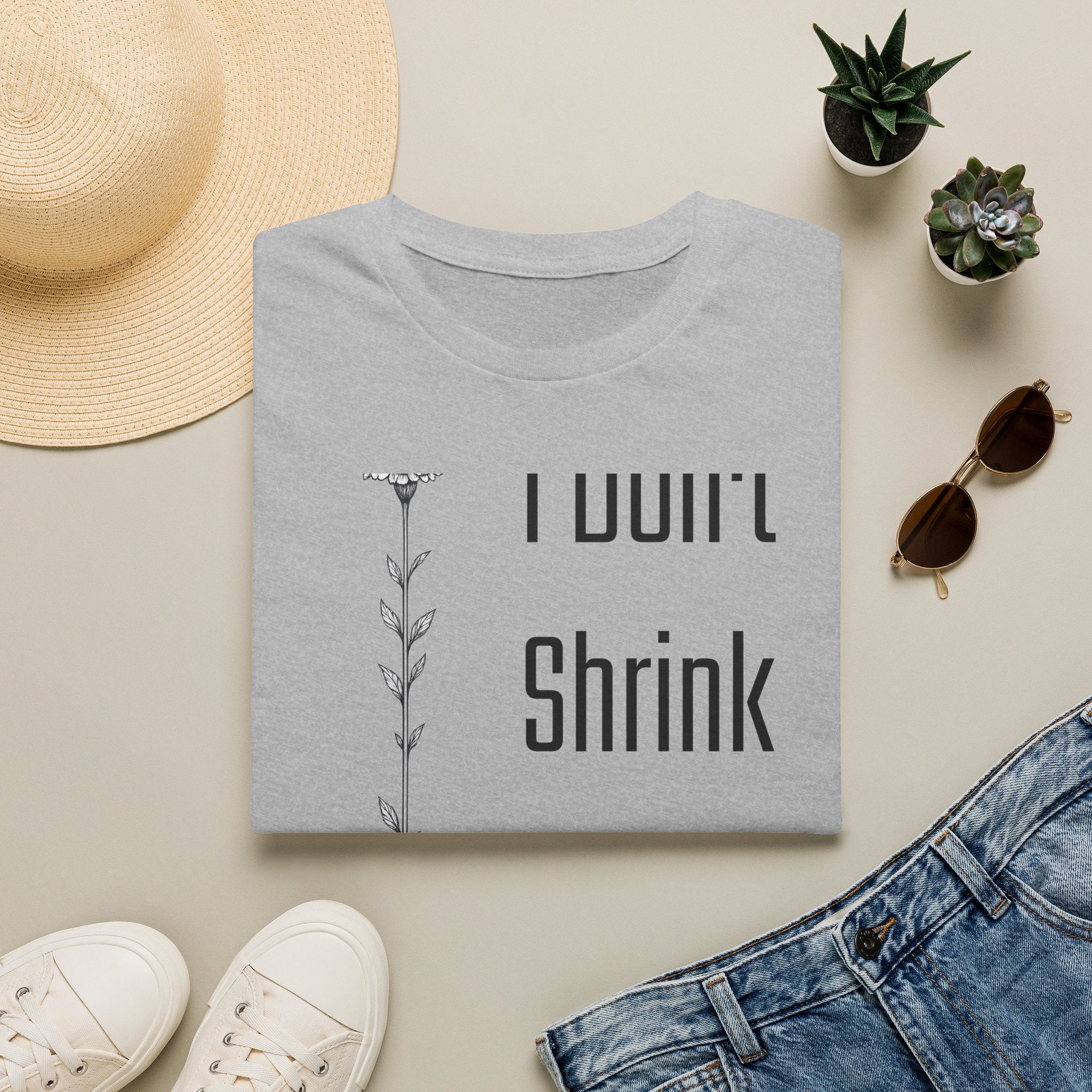 I Don’t Shrink Anymore — Wildflower Botanical T-Shirt for Women