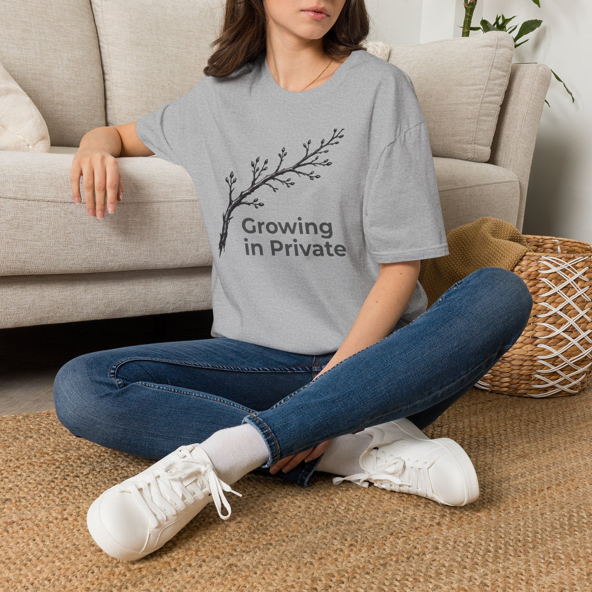 Growing in Private — Bare Branch Botanical T-Shirt for Women