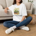 One More Chapter — Books and Wildflowers Botanical T-Shirt for Women