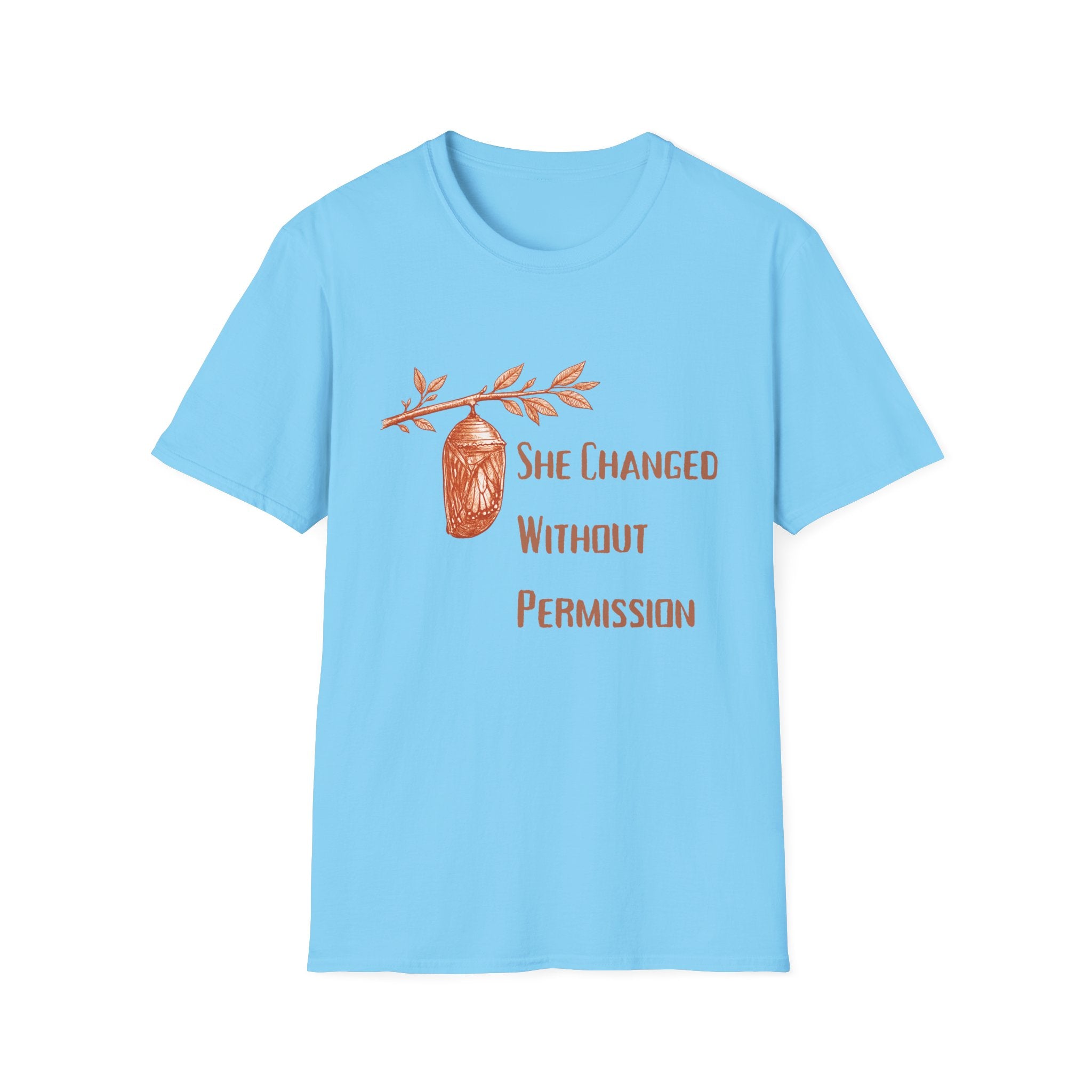 She Changed Without Permission — Chrysalis Botanical T-Shirt for Women