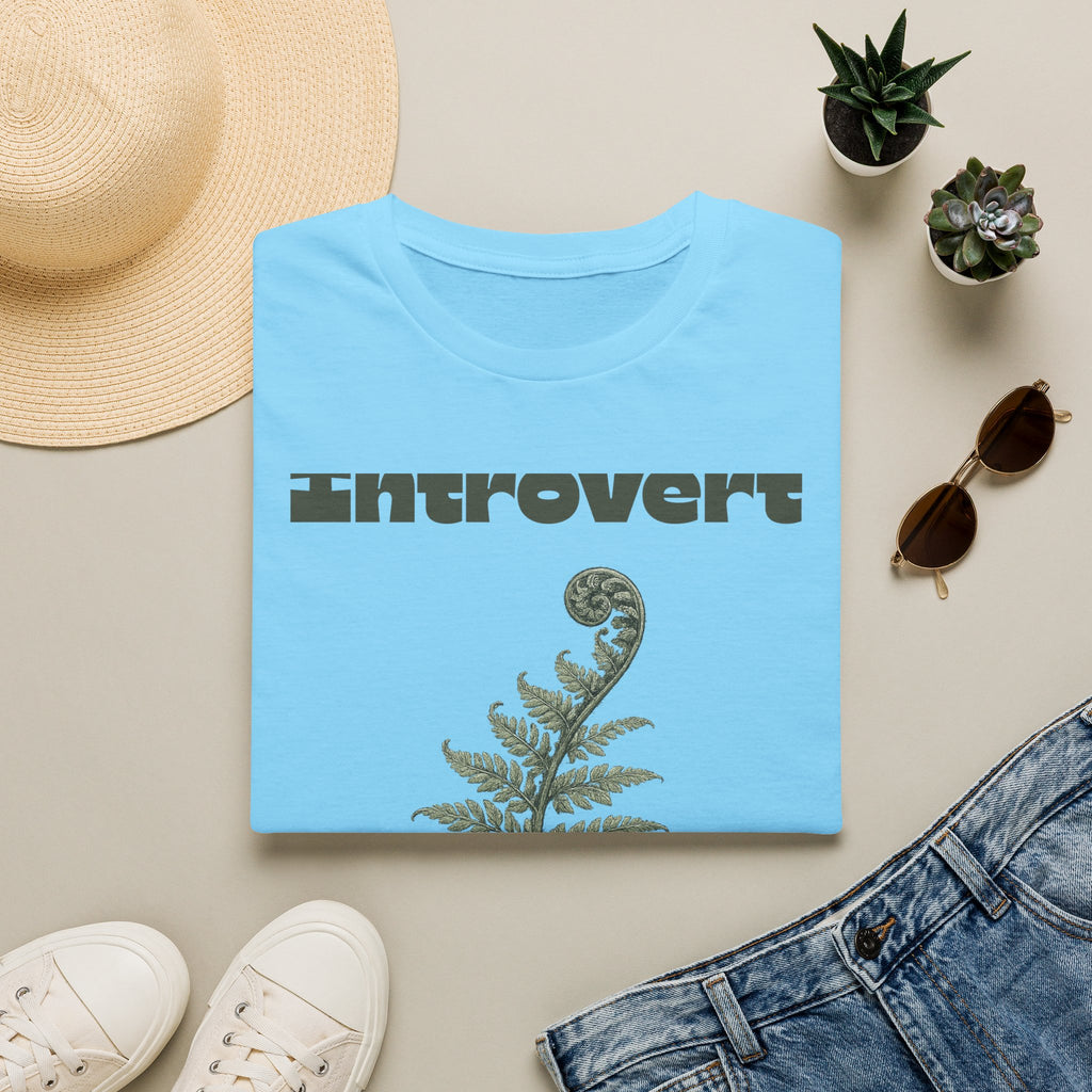 Introvert — Fern Botanical Graphic Tee for Women