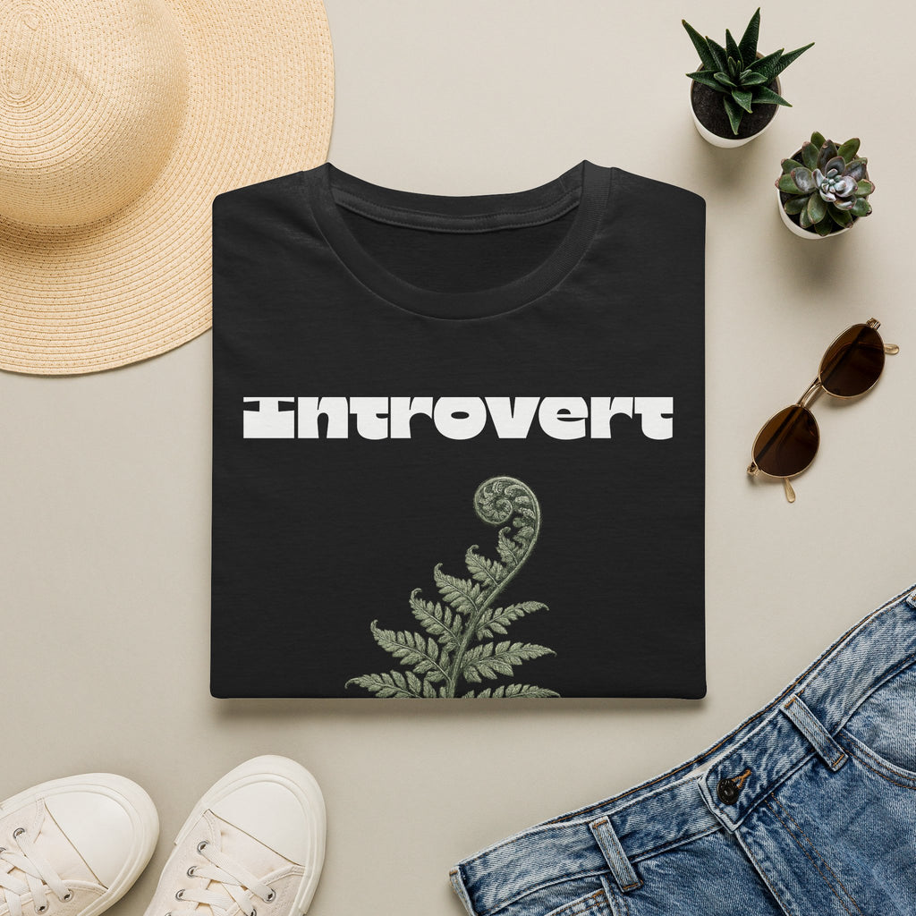 Introvert — Fern Botanical Graphic Tee for Women