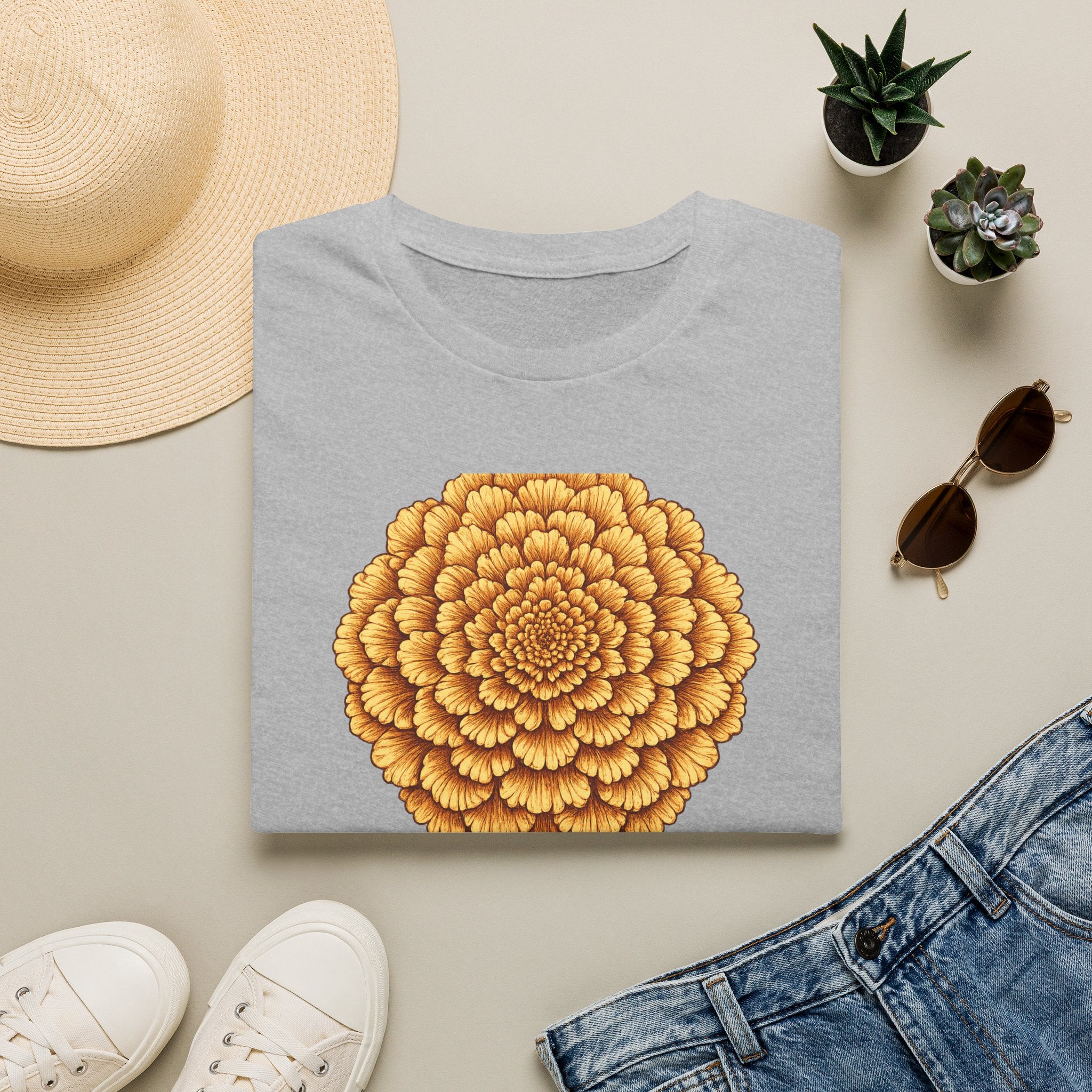 Choosing Joy — Marigold Botanical T-Shirt for Women
