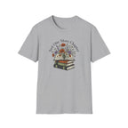 Just One More Chapter botanical graphic tee for readers