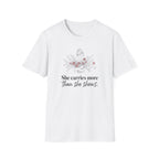 She Carries More Than She Shows floral women's t-shirt
