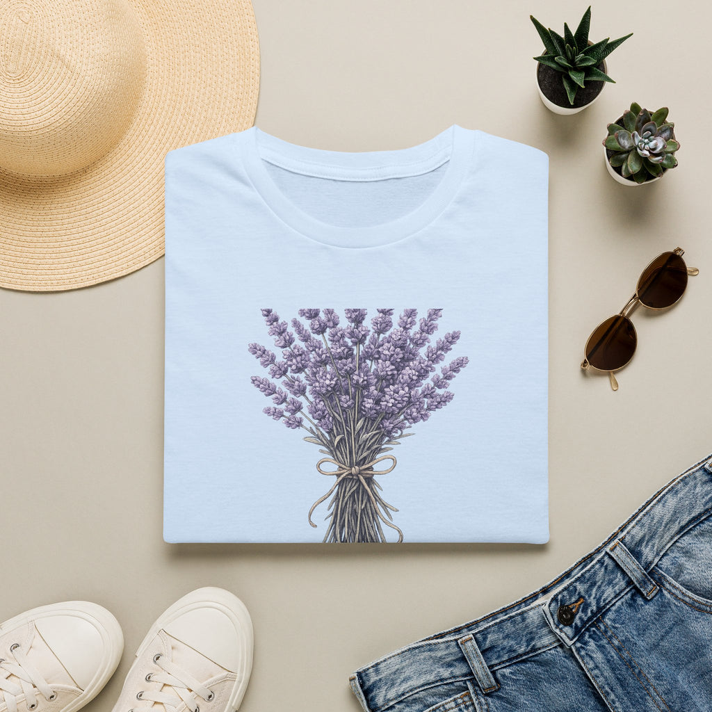 I Feel It All. I Carry It Well. — Lavender Botanical T-Shirt for Women