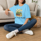 One More Chapter — Books and Wildflowers Botanical T-Shirt for Women