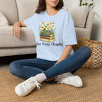 One More Chapter — Books and Wildflowers Botanical T-Shirt for Women