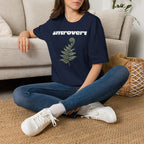 Introvert — Fern Botanical Graphic Tee for Women
