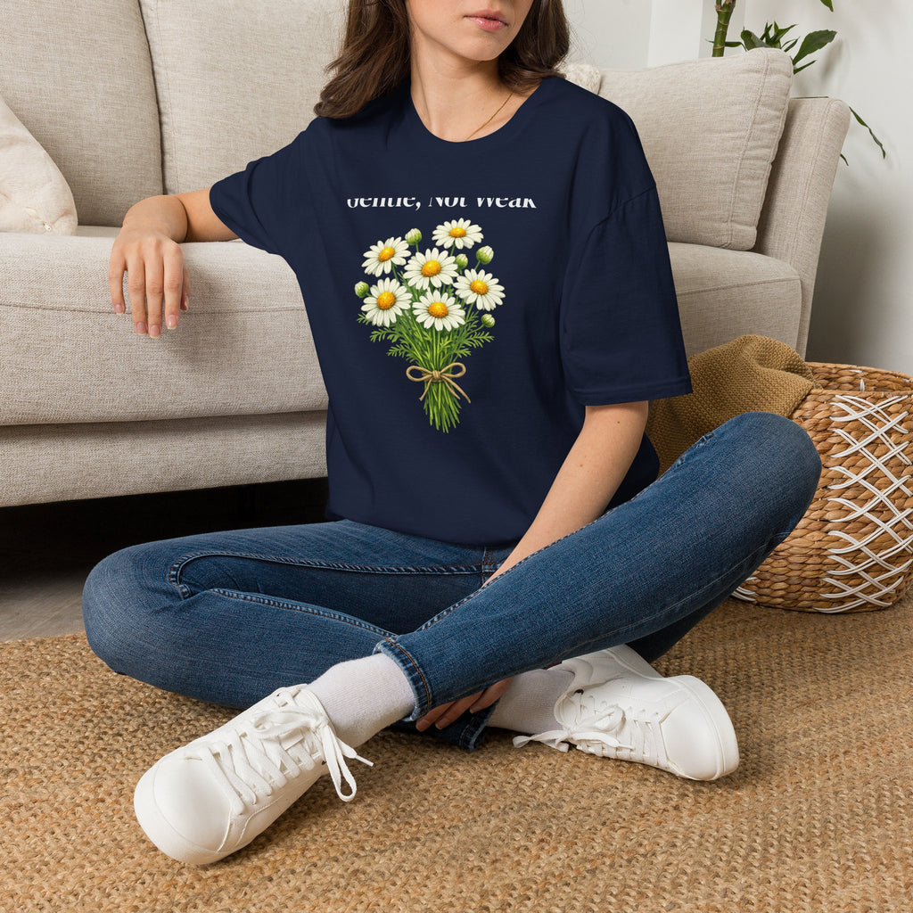 Gentle, Not Weak — Wildflower Botanical Empowerment Tee for Women