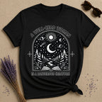 A Well-Read Woman Is a Dangerous Creature — Book Lover T-Shirt for Women in Black