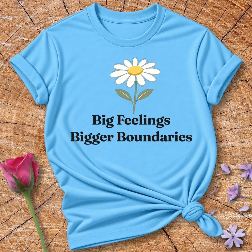 Big Feelings Bigger Boundaries — Daisy Botanical Empowerment in Sky