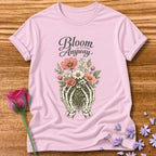 Bloom Anyway — Skeleton Hands Botanical in Light Pink