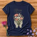 Bloom Anyway — Skeleton Hands Botanical in Navy